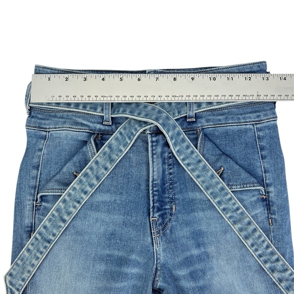 Veronica Beard Giselle Flare Extra! High Rise Jeans Mystic Blue‎ Belted Size 27 - Picture 4 of 9
